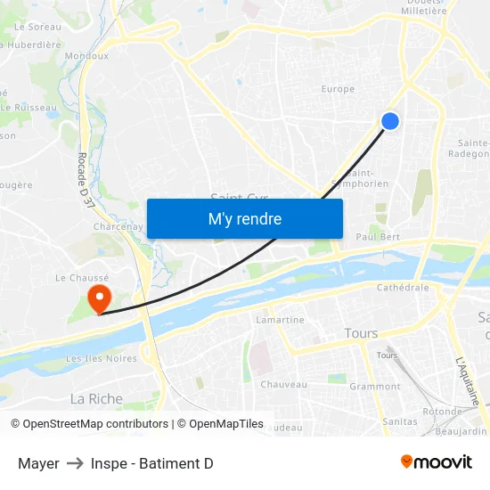 Mayer to Inspe - Batiment D map