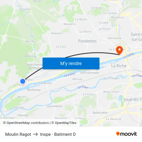 Moulin Ragot to Inspe - Batiment D map