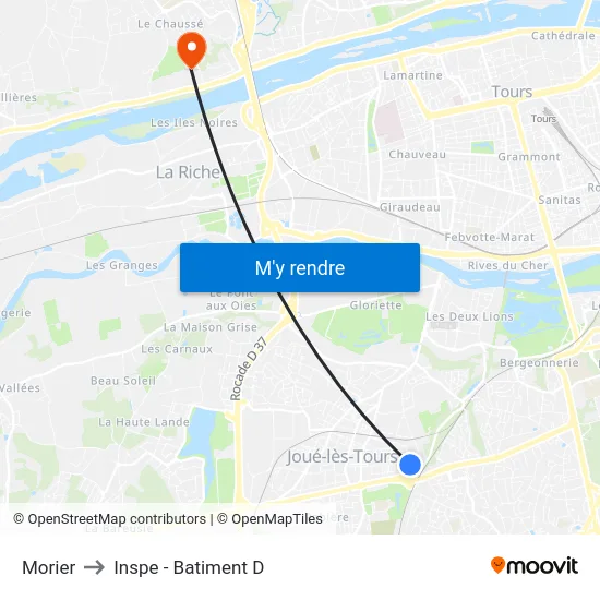 Morier to Inspe - Batiment D map