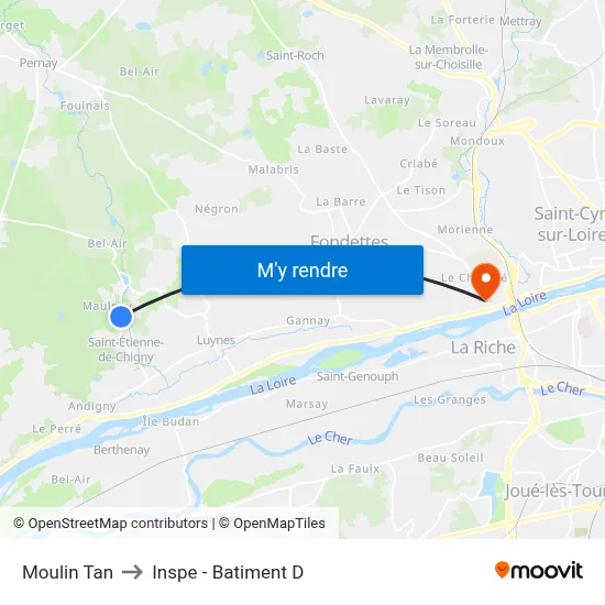 Moulin Tan to Inspe - Batiment D map