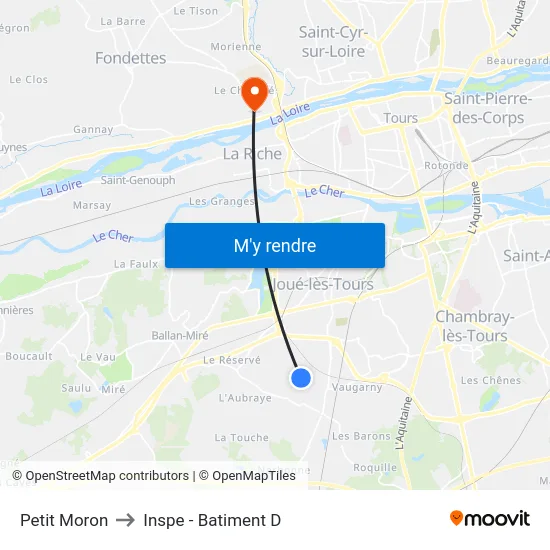 Petit Moron to Inspe - Batiment D map