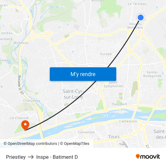 Priestley to Inspe - Batiment D map