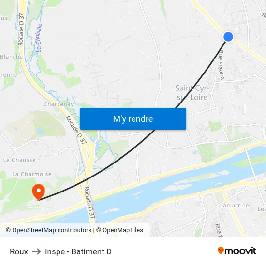Roux to Inspe - Batiment D map