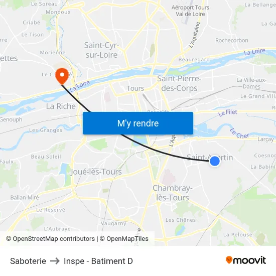 Saboterie to Inspe - Batiment D map