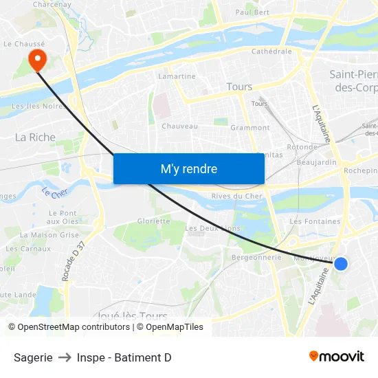 Sagerie to Inspe - Batiment D map