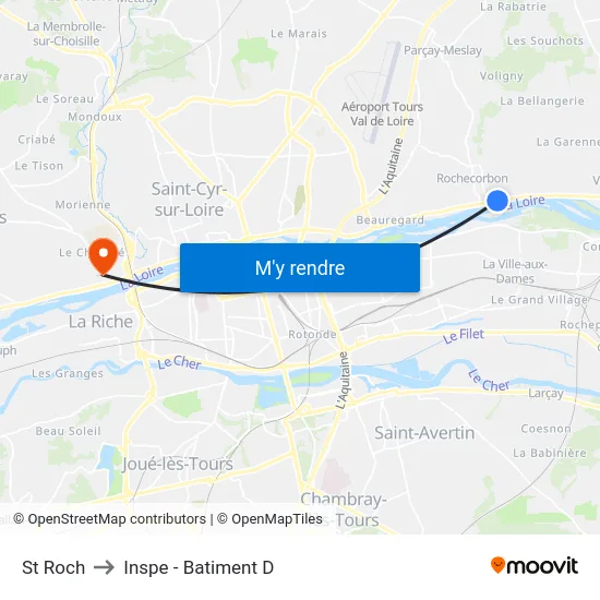 St Roch to Inspe - Batiment D map
