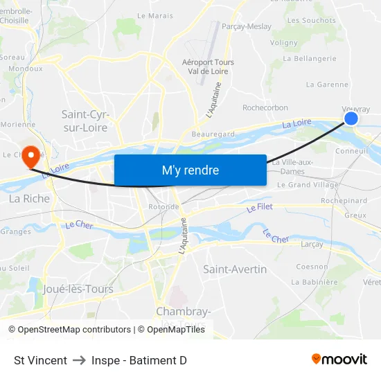 St Vincent to Inspe - Batiment D map