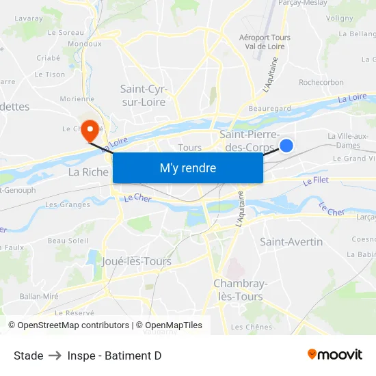 Stade to Inspe - Batiment D map