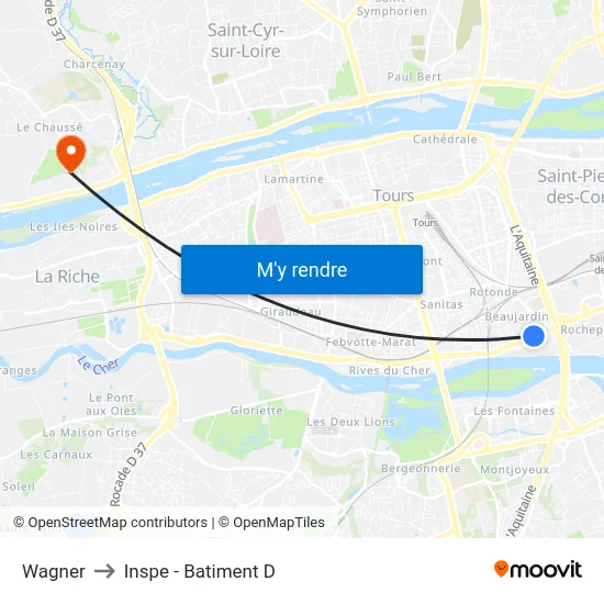 Wagner to Inspe - Batiment D map