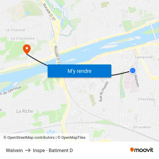 Walvein to Inspe - Batiment D map