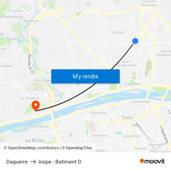 Daguerre to Inspe - Batiment D map