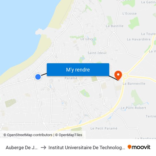 Auberge De Jeunesse to Institut Universitaire De Technologie De Saint-Malo map