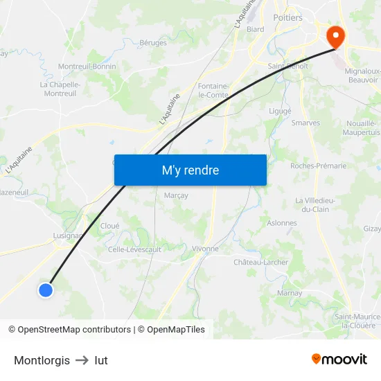 Montlorgis to Iut map