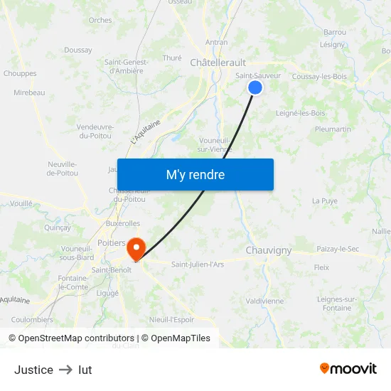 Justice to Iut map