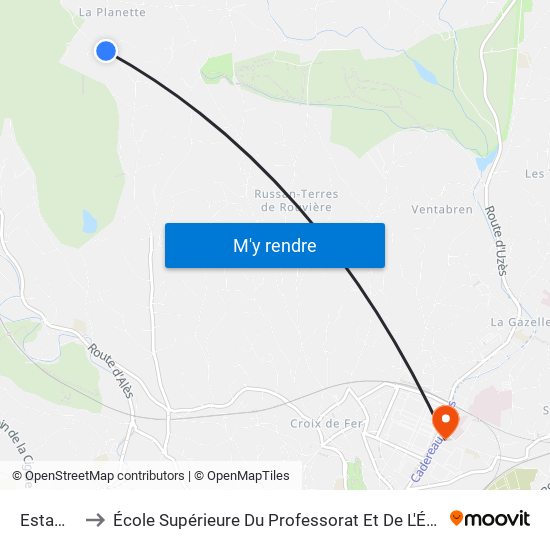 Estamaire to École Supérieure Du Professorat Et De L'Éducation (Espe) map