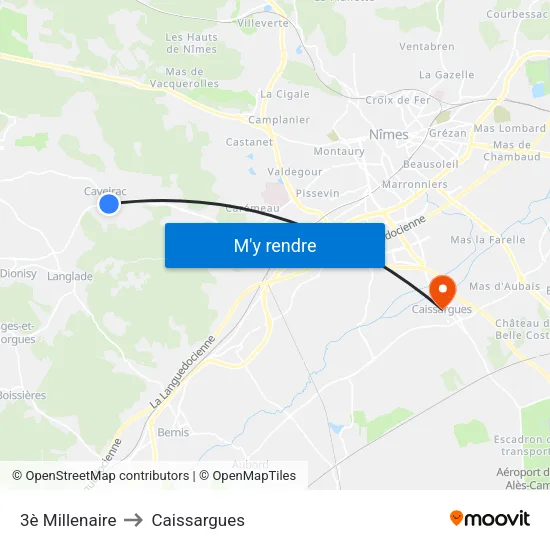 3è Millenaire to Caissargues map