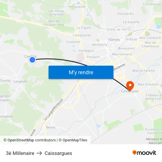 3è Millenaire to Caissargues map