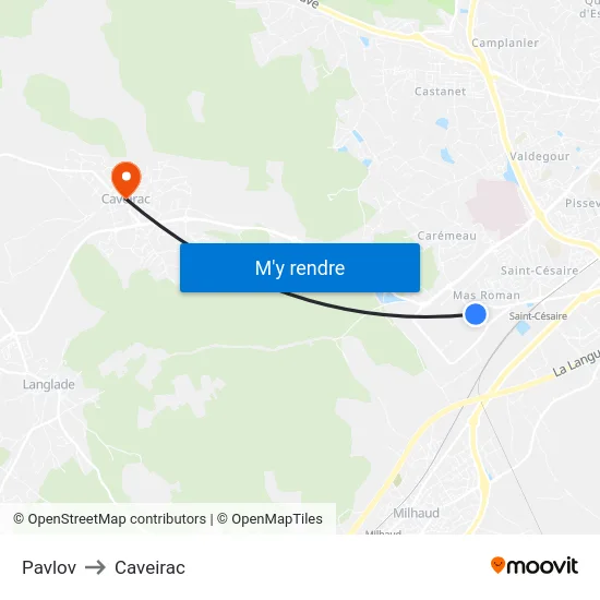 Pavlov to Caveirac map