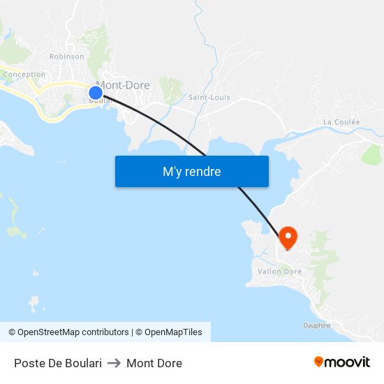 Poste De Boulari to Mont Dore map