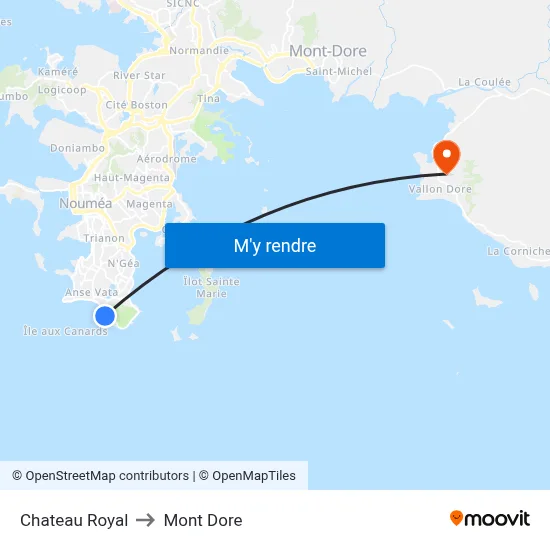 Chateau Royal to Mont Dore map