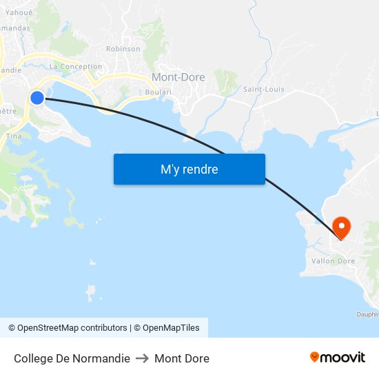 College De Normandie to Mont Dore map