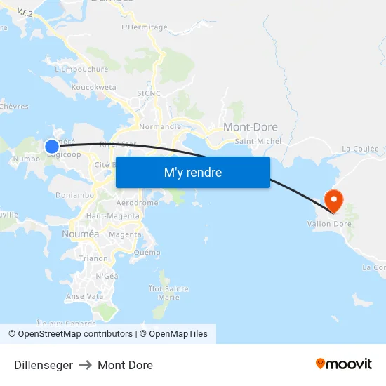 Dillenseger to Mont Dore map