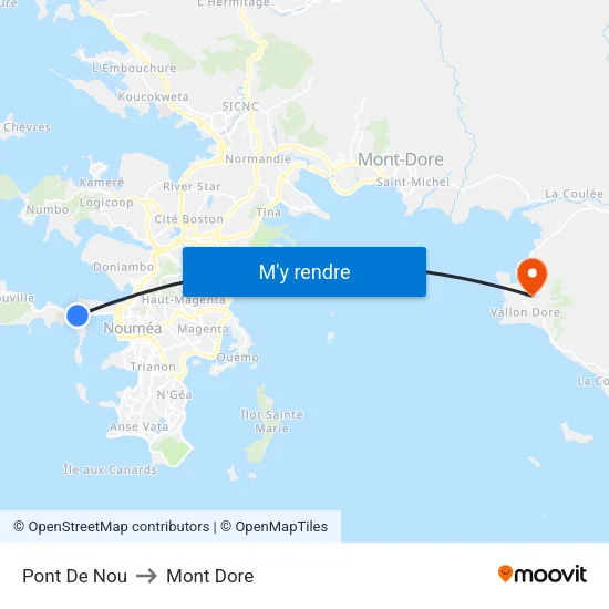 Pont De Nou to Mont Dore map