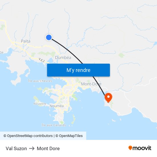 Val Suzon to Mont Dore map