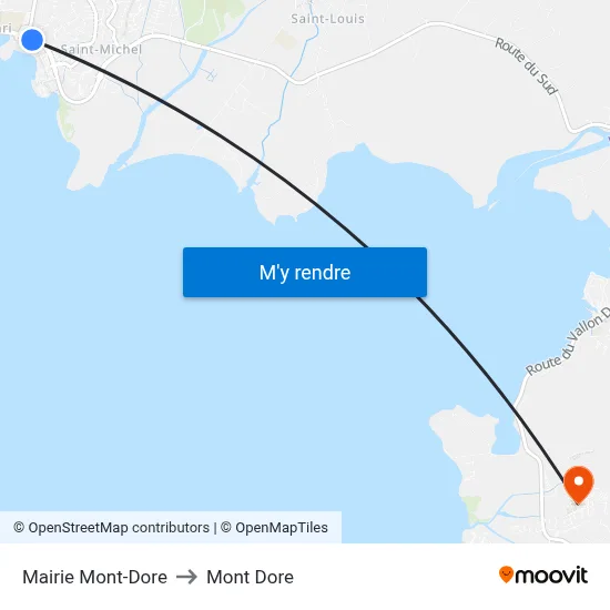 Mairie Mont-Dore to Mont Dore map
