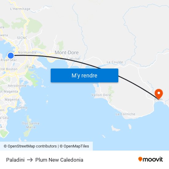 Paladini to Plum New Caledonia map