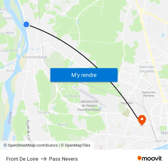 Front De Loire to Pass Nevers map