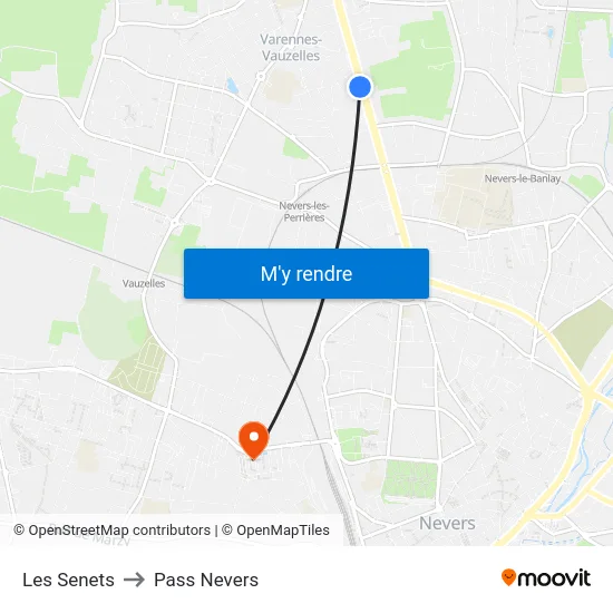 Les Senets to Pass Nevers map