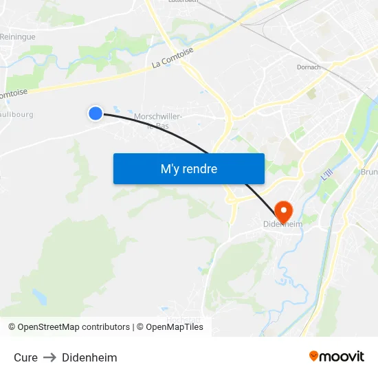 Cure to Didenheim map