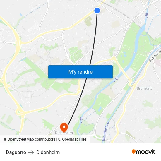 Daguerre to Didenheim map