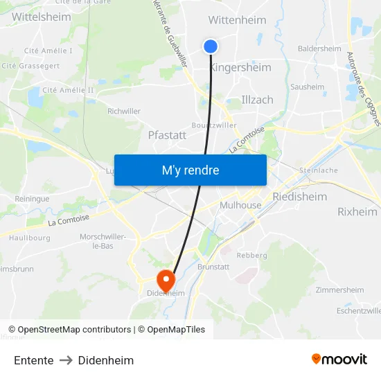 Entente to Didenheim map