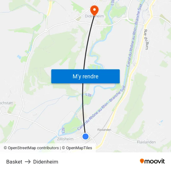 Basket to Didenheim map