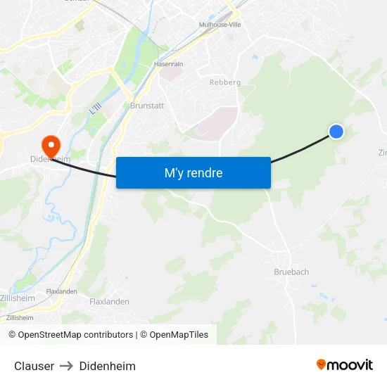 Clauser to Didenheim map