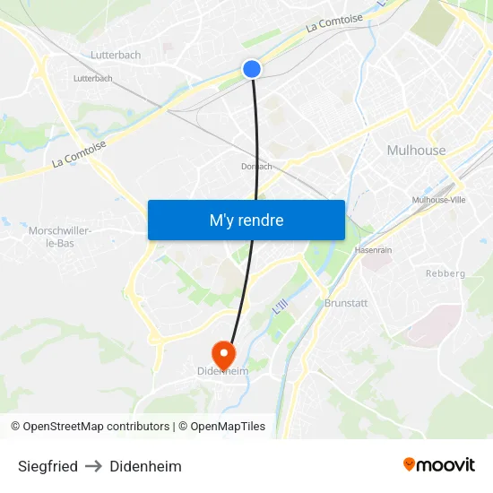 Siegfried to Didenheim map