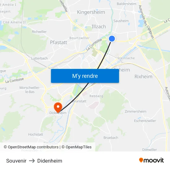 Souvenir to Didenheim map