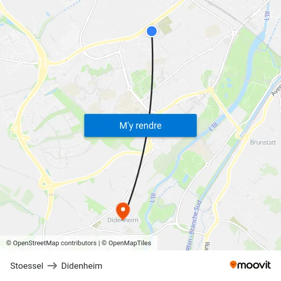 Stoessel to Didenheim map