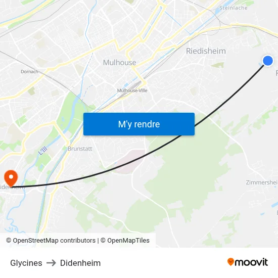 Glycines to Didenheim map