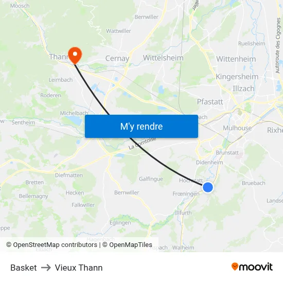 Basket to Vieux Thann map