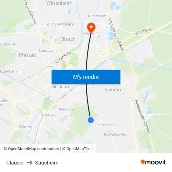 Clauser to Sausheim map