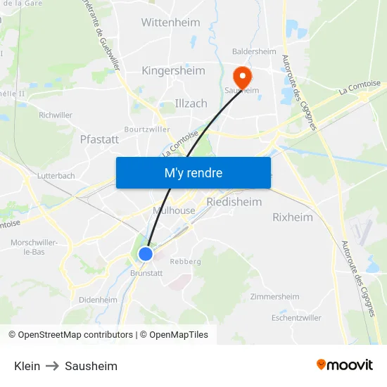 Klein to Sausheim map