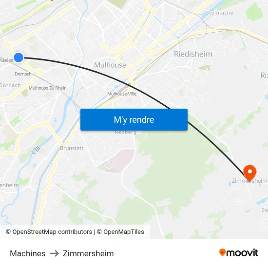 Machines to Zimmersheim map