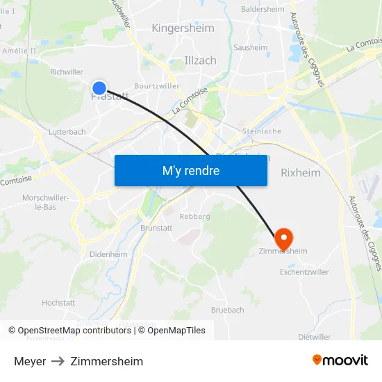 Meyer to Zimmersheim map