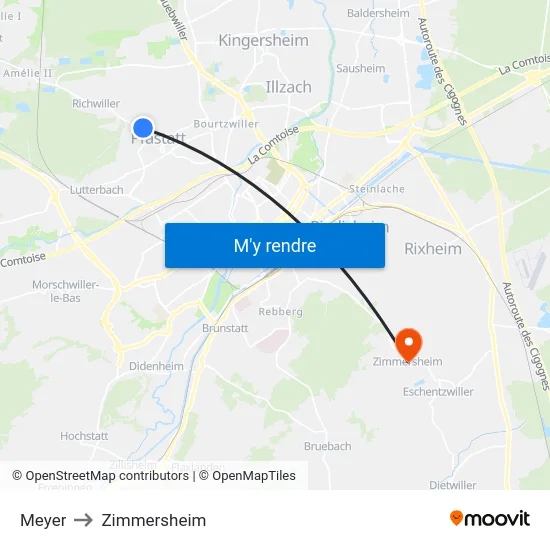 Meyer to Zimmersheim map