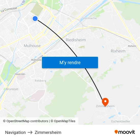 Navigation to Zimmersheim map