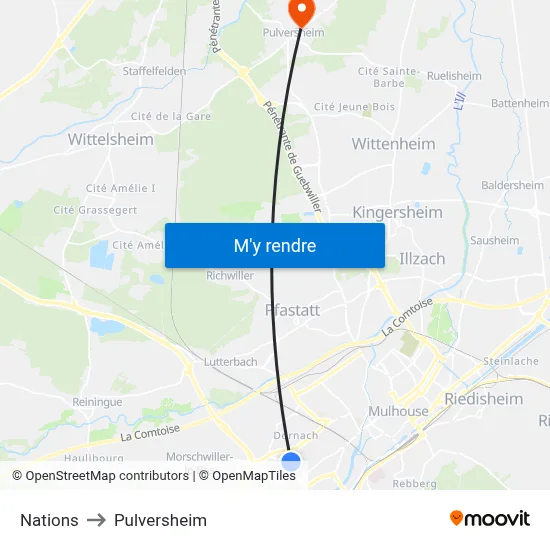 Nations to Pulversheim map