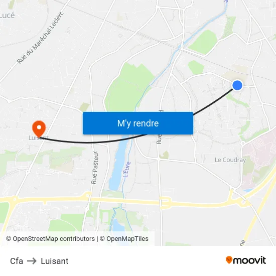 Cfa to Luisant map